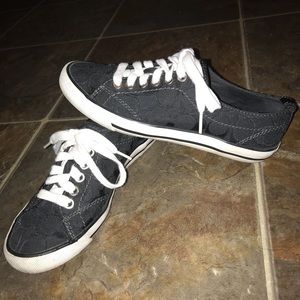 Black Coach sneakers
